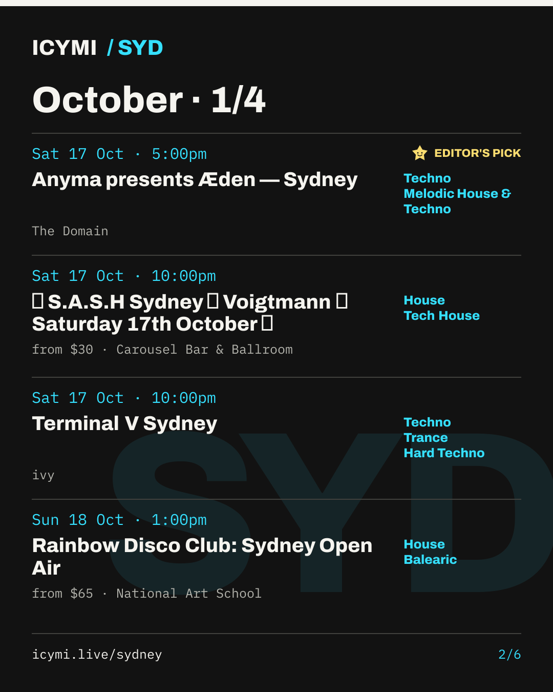 October · 1/4 — image 2 of 6